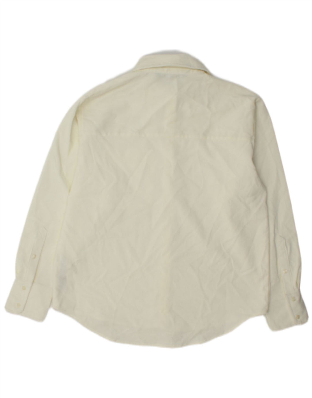 Zara Womens Oversized Corduroy Shirt UK 10 Small Off White Polyester