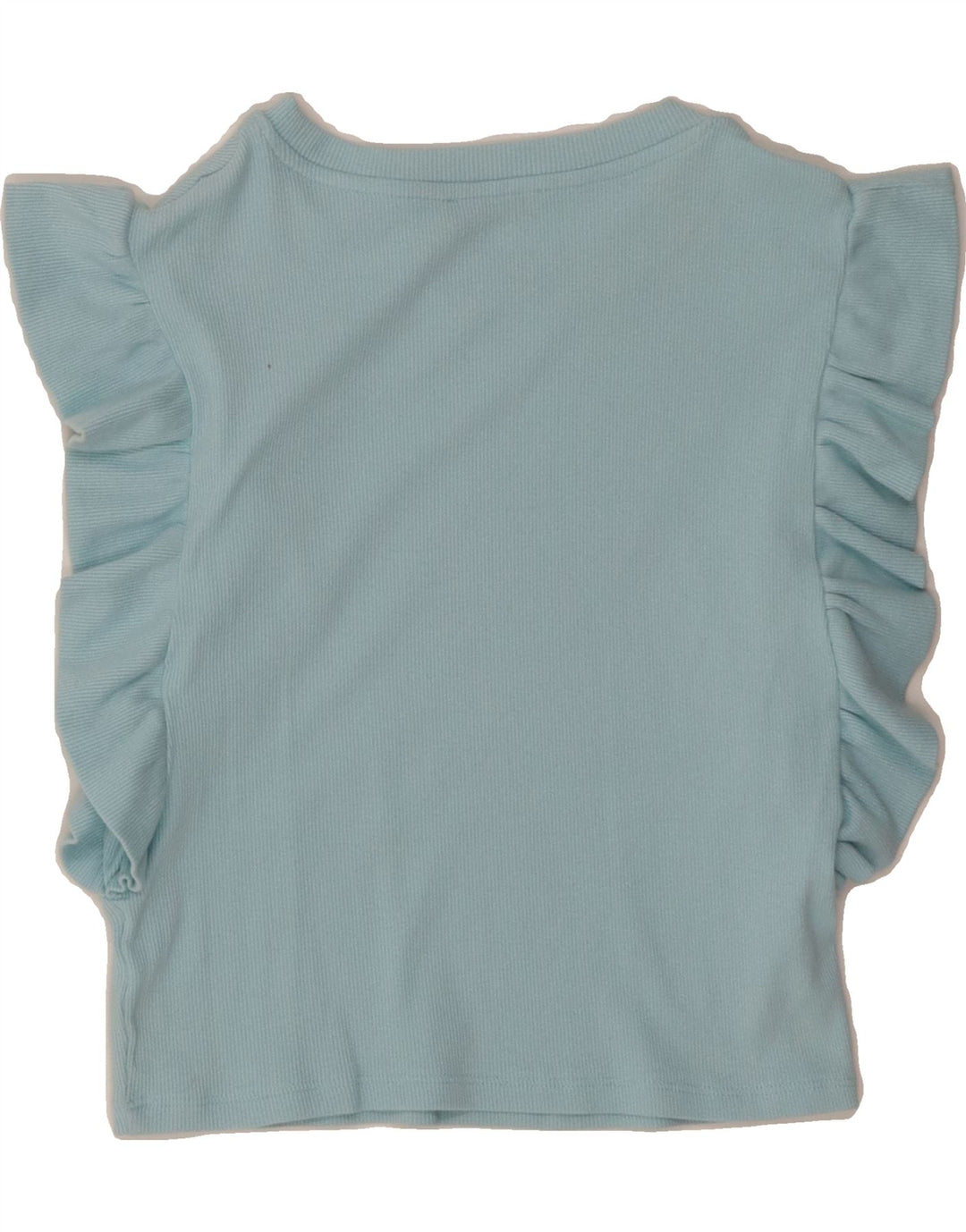 ZARA Womens Blouse Top UK 10 Small Blue Vintage Zara and Second-Hand Zara from Messina Hembry 