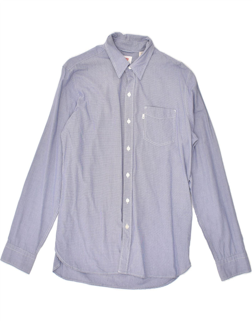 LEVI'S Mens Shirt Medium Blue Check Cotton Vintage Levi's and Second-Hand Levi's from Messina Hembry 