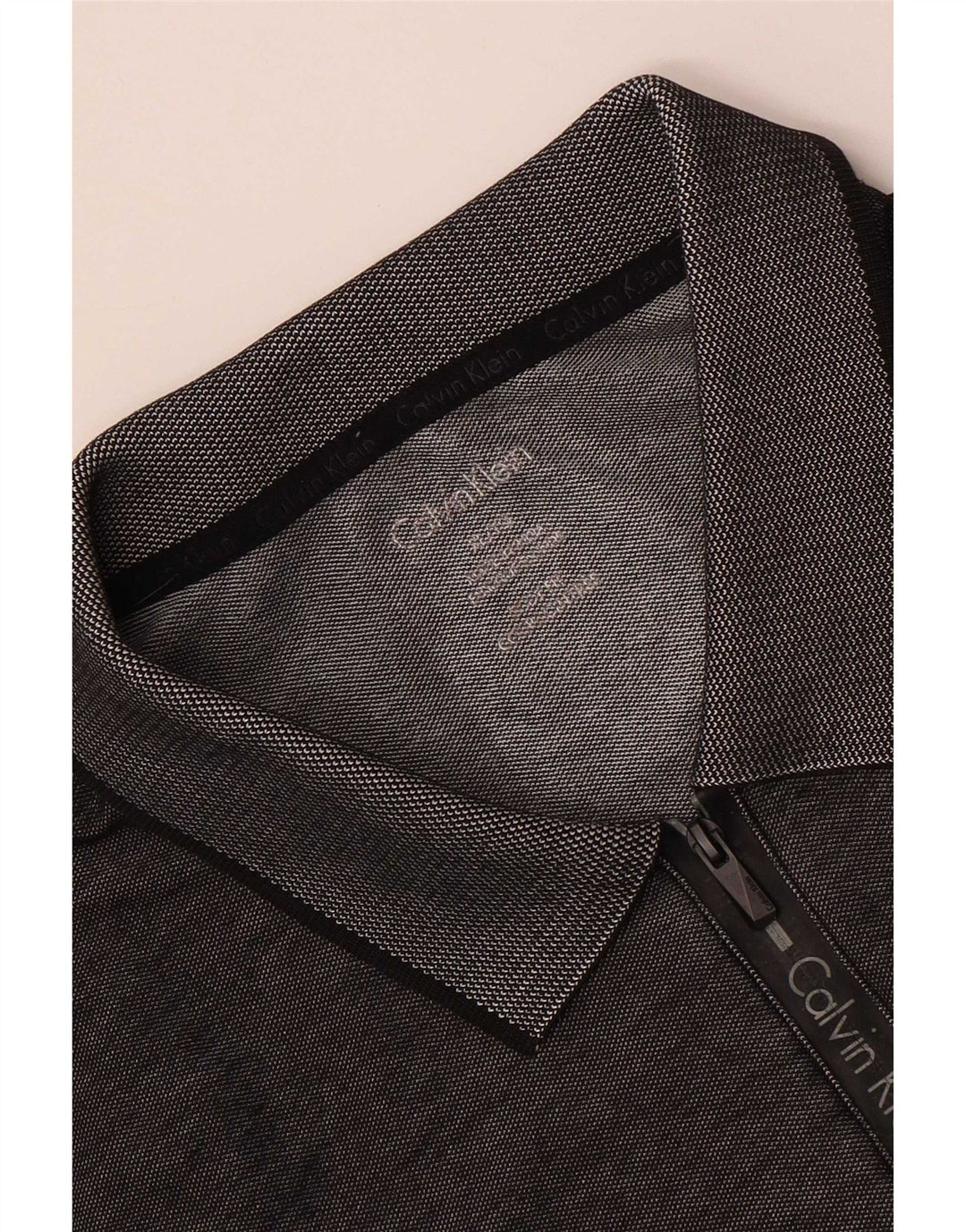 Calvin Klein Mens Polo Shirt XL Grey Flecked
