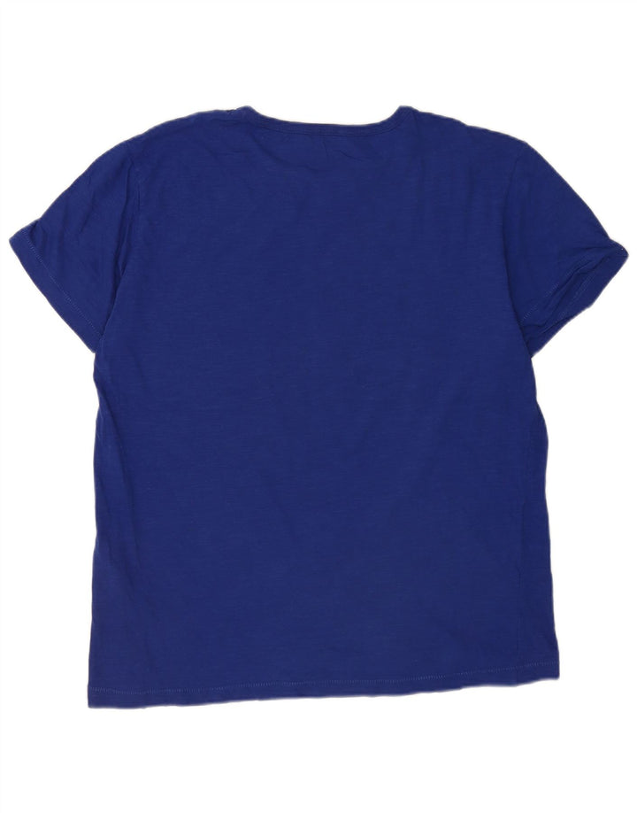 Replay Mens Graphic T-Shirt Top 2XL Blue Cotton