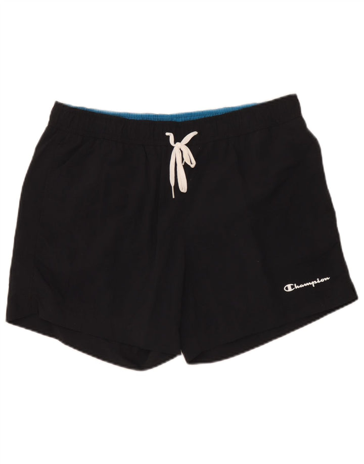 Champion Mens Swimming Shorts Large Black Polyamide