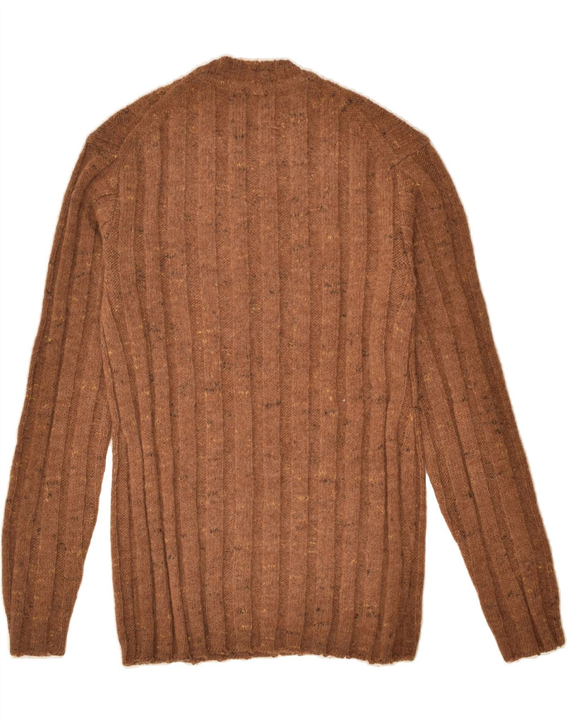 VINTAGE Mens Crew Neck Jumper Sweater IT 48 Small Brown Flecked | Vintage Vintage | Thrift | Second-Hand Vintage | Used Clothing | Messina Hembry 