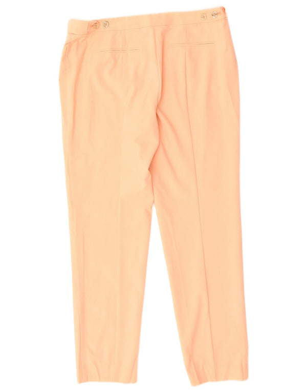 Calvin Klein Womens Tapered Casual Trousers US 4 Small W30 L27 Orange
