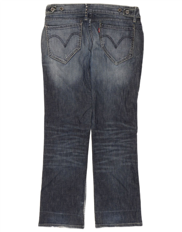 Levi's Womens Straight Jeans W32 L30 Blue Cotton