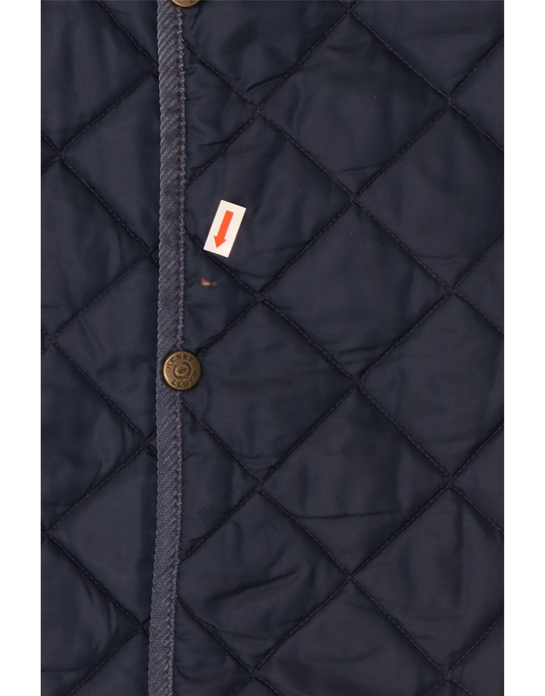 Henri Lloyd Mens Quilted Jacket UK 42 XL Navy Blue Nylon