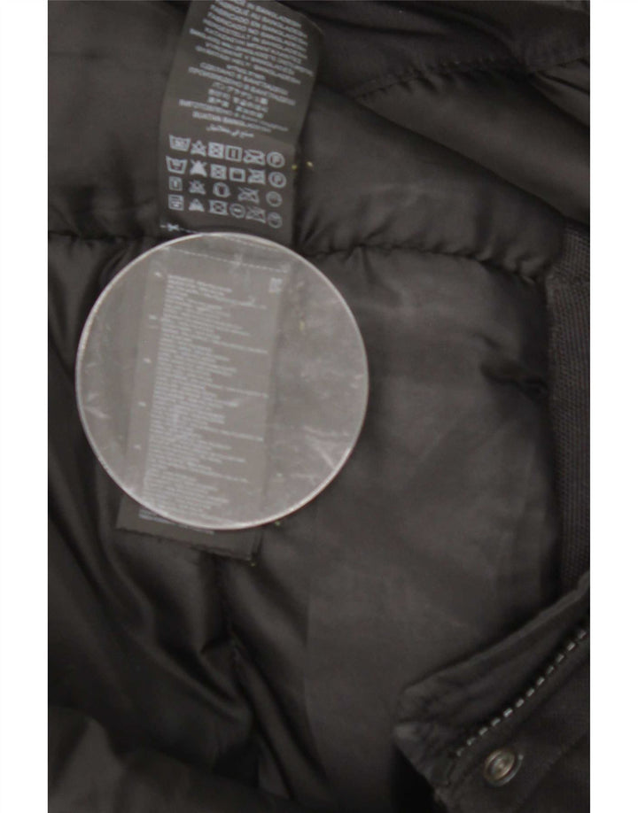 G-Star Mens Hooded Padded Jacket UK 40 Large Black Polyester
