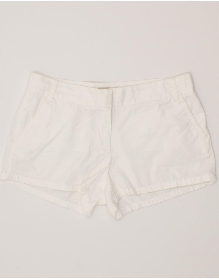 J. CREW Womens Broken In Chino Shorts US 10 Large W34 White Cotton Vintage J. Crew and Second-Hand J. Crew from Messina Hembry 