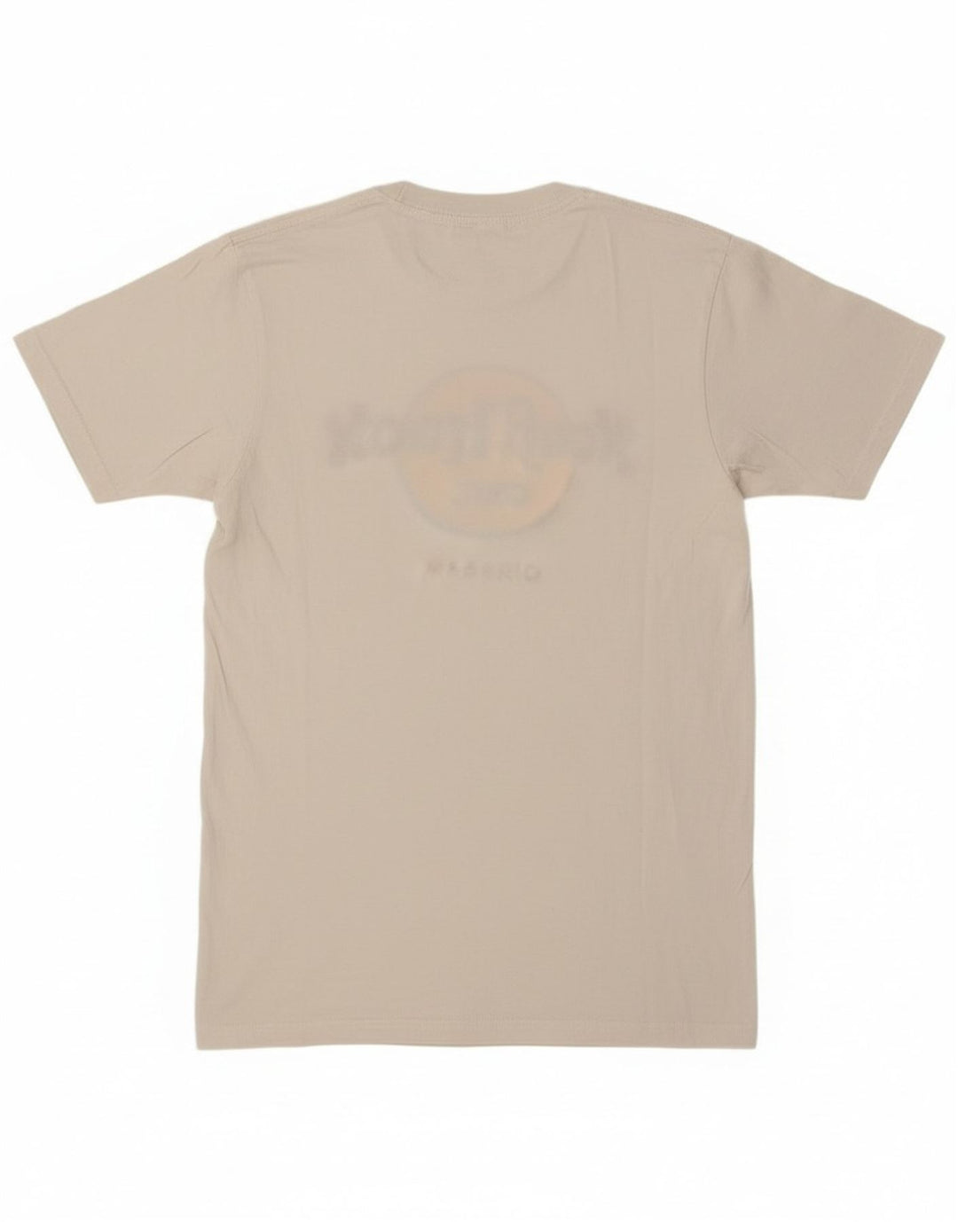 Hard Rock Cafe Mens Madrid Graphic T-Shirt Top Small White Cotton