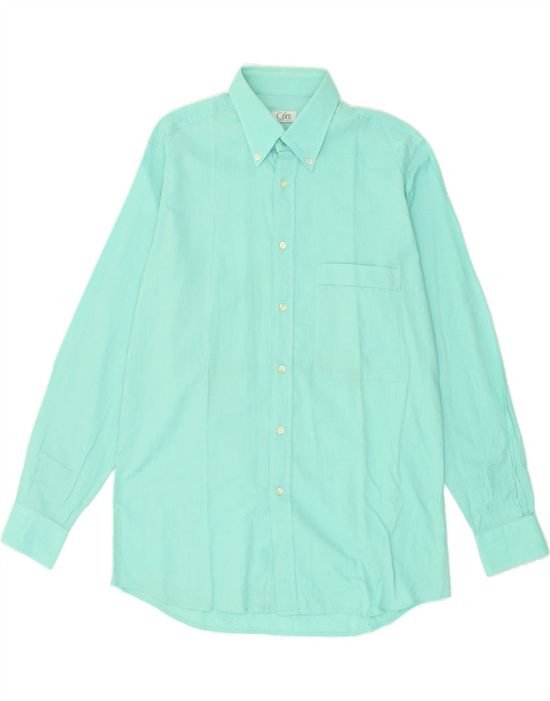 CASSERA Mens Shirt Medium Turquoise | Vintage Cassera | Thrift | Second-Hand Cassera | Used Clothing | Messina Hembry 