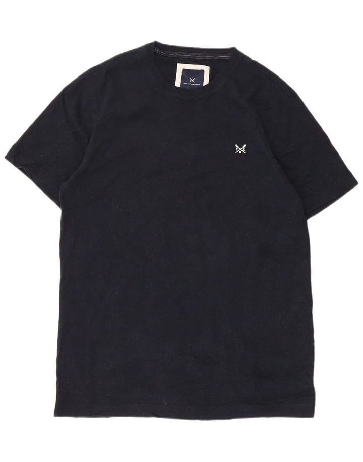 Crew Clothing Mens T-Shirt Top Medium Navy Blue Cotton