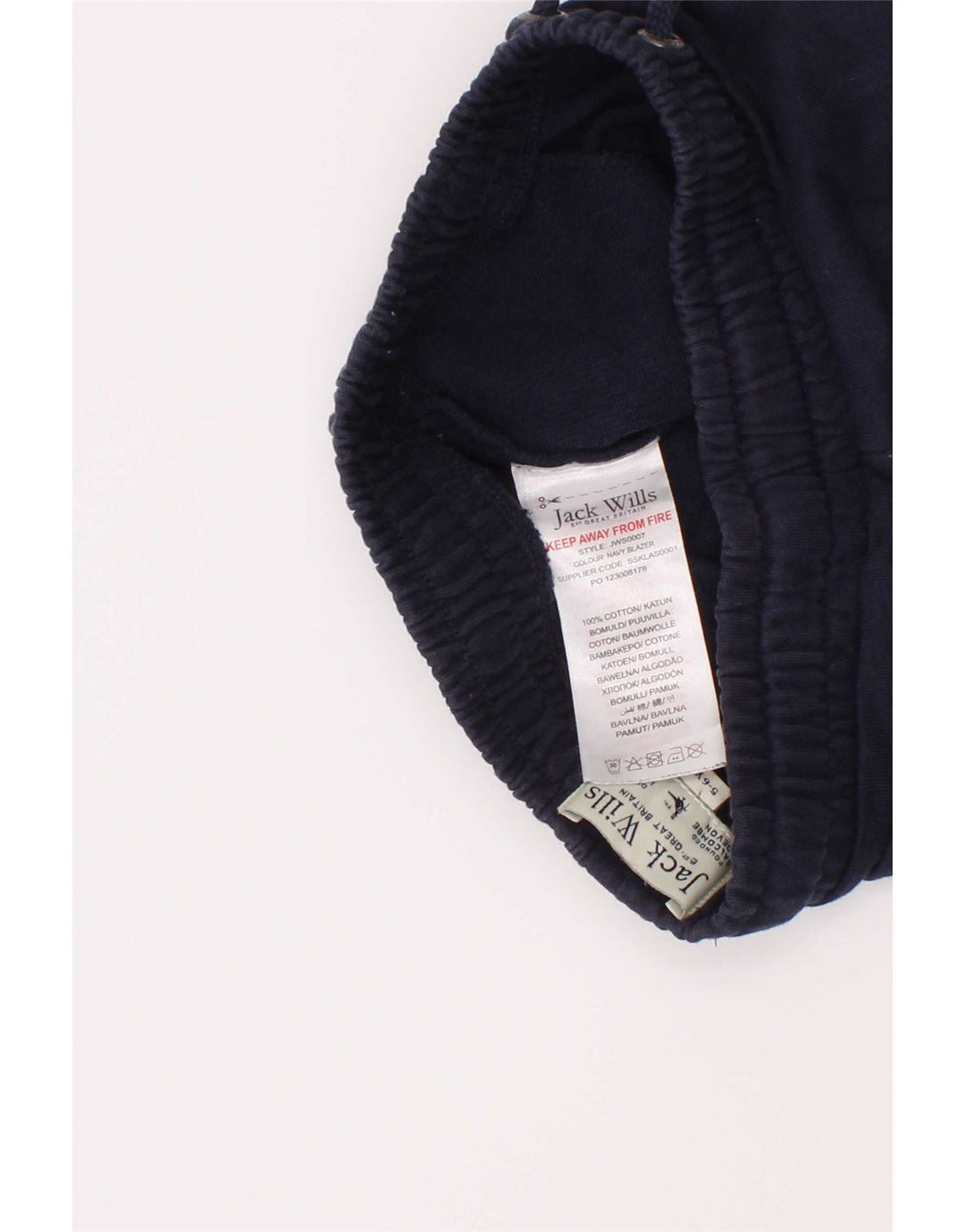 Jack Wills Boys Sport Shorts 5-6 Years Navy Blue Cotton