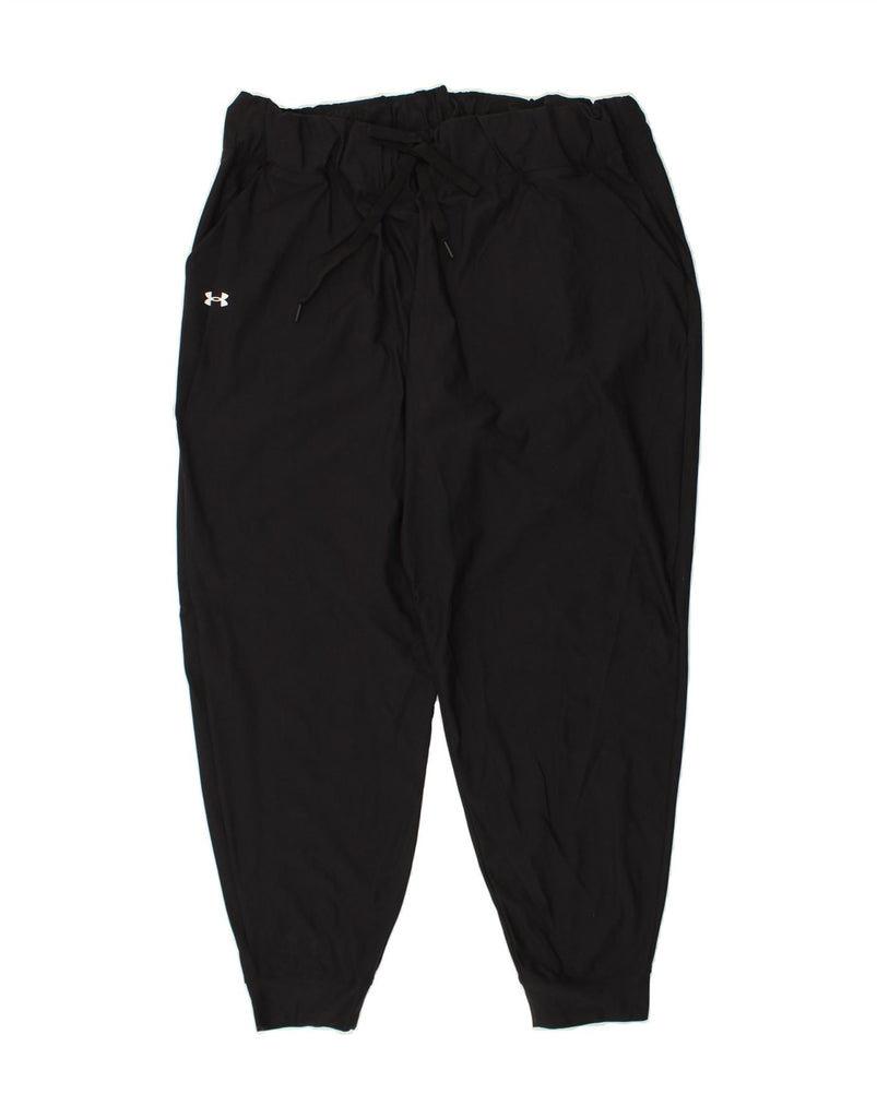 UNDER ARMOUR Womens Tracksuit Trousers Joggers UK 18 XL Black Polyester | Vintage Under Armour | Thrift | Second-Hand Under Armour | Used Clothing | Messina Hembry 