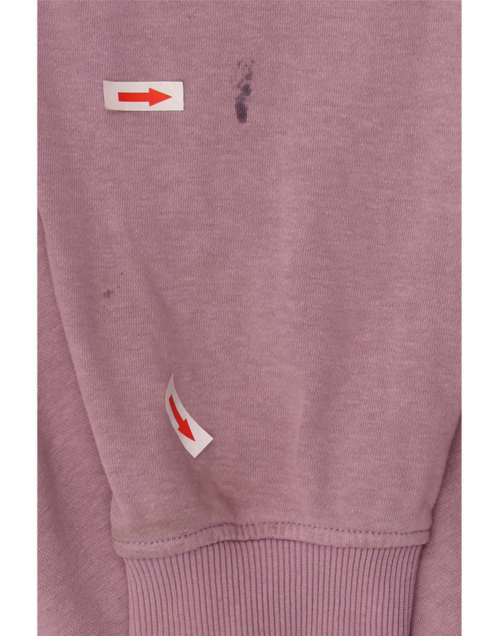 Champion Womens Graphic Oversized Sweatshirt Jumper UK 16 Large Purple