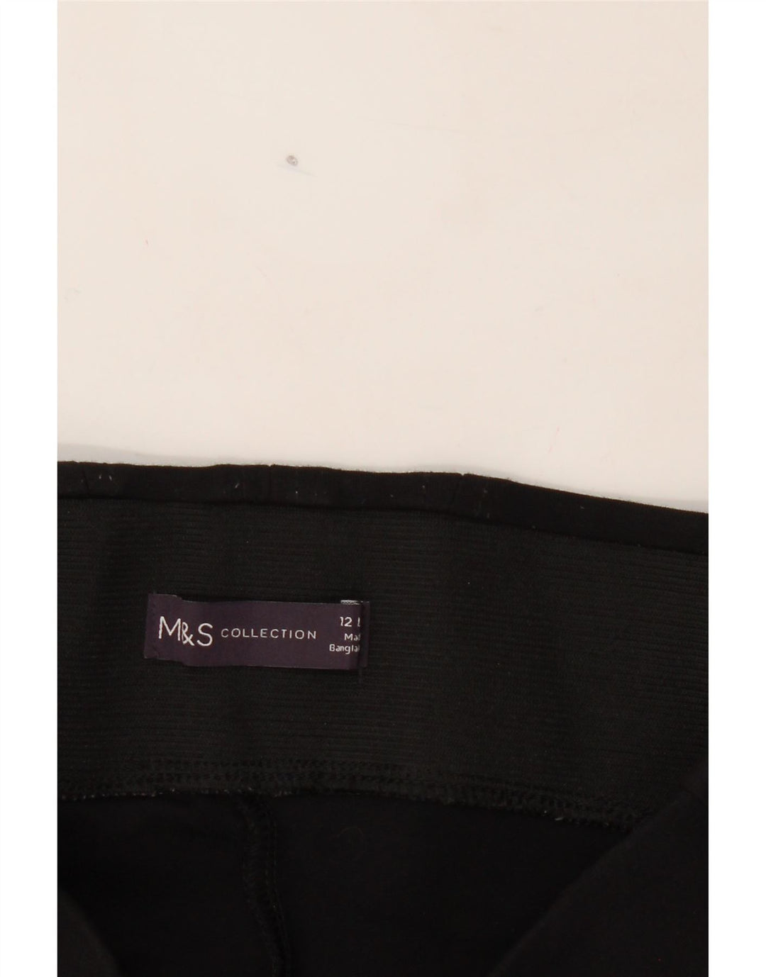 MARKS & SPENCER Womens Leggings UK 12 Medium  Black Viscose Vintage Marks & Spencer and Second-Hand Marks & Spencer from Messina Hembry 