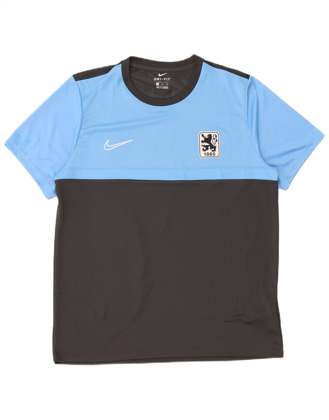 Nike Mens Munchen Graphic T-Shirt Top XL Grey Colourblock Polyester
