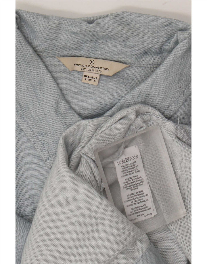 French Connection Womens Shirt Dress UK 8 Small Blue Lyocell