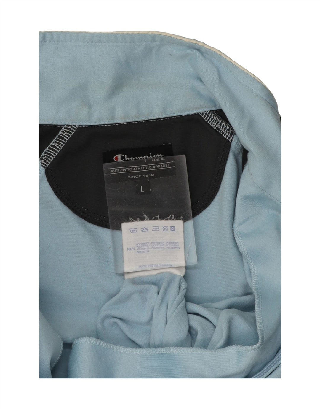 CHAMPION Womens Tracksuit Top Jacket UK 16 Large Blue Colourblock Vintage Champion and Second-Hand Champion from Messina Hembry 