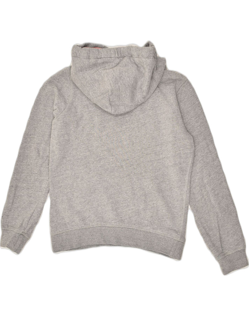 JACK WILLS Womens Graphic Hoodie Jumper UK 8 Small Grey Cotton | Vintage Jack Wills | Thrift | Second-Hand Jack Wills | Used Clothing | Messina Hembry 