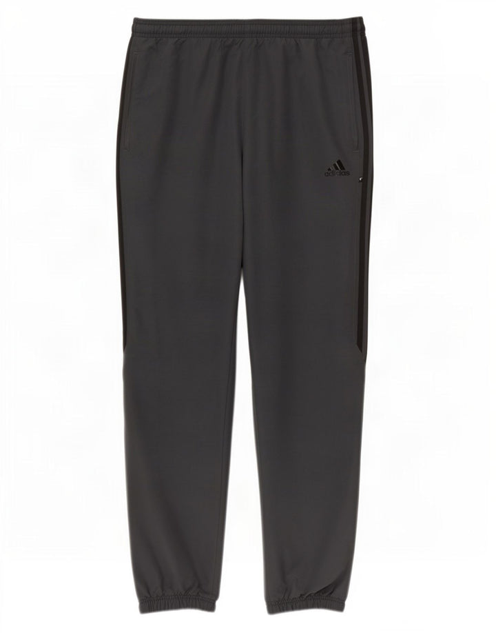 Adidas Mens Tracksuit Trousers Joggers Large Grey Polyester