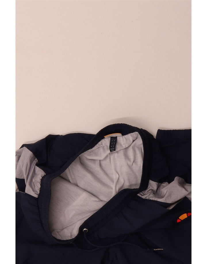 ELLESSE Mens Tracksuit Trousers Joggers Small  Navy Blue Colourblock