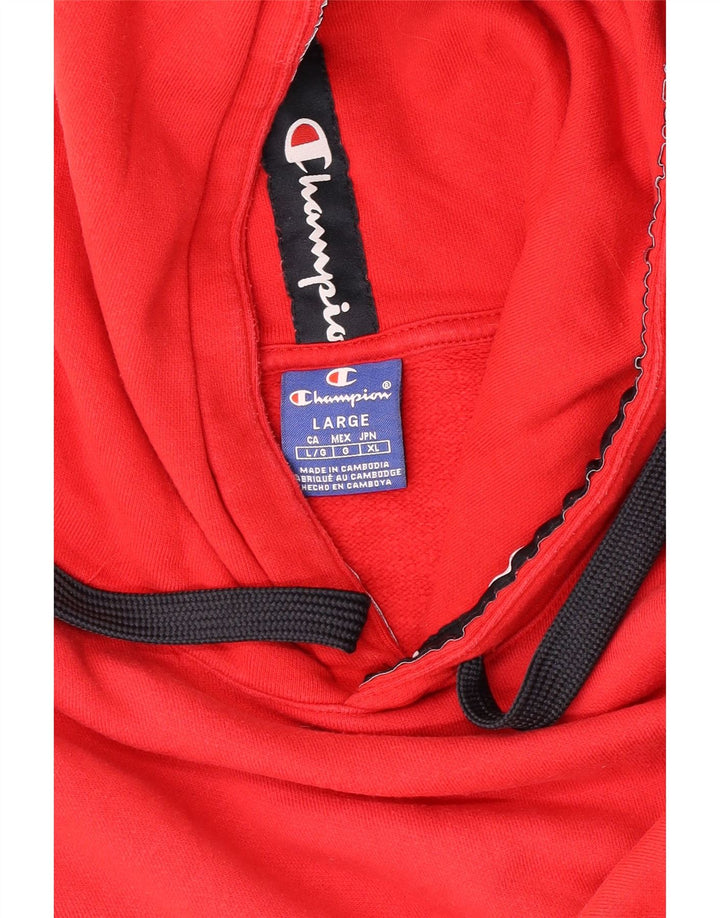 Champion Mens Champion Hoodie Jumper Large Red