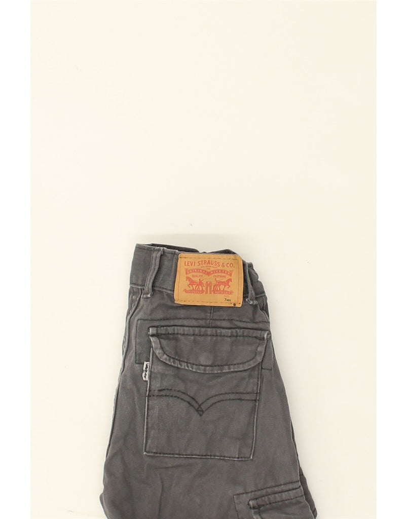 LEVI'S Girls 505 Straight Cargo Trousers 7-8 Years Grey Cotton | Vintage Levi's | Thrift | Second-Hand Levi's | Used Clothing | Messina Hembry 