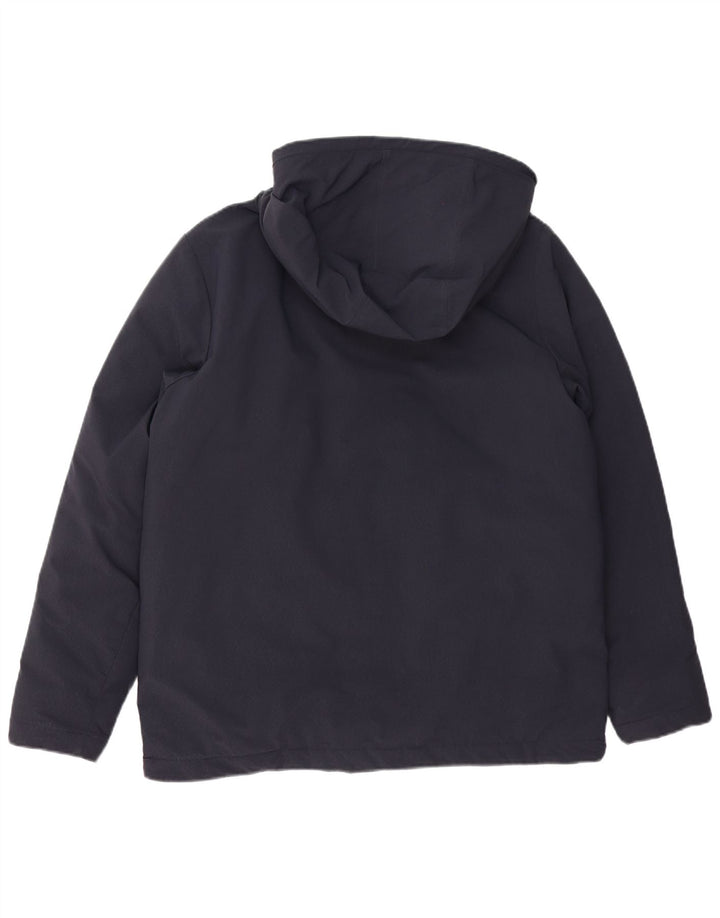 Kappa Mens Hooded Padded Jacket UK 38 Medium Navy Blue Polyamide