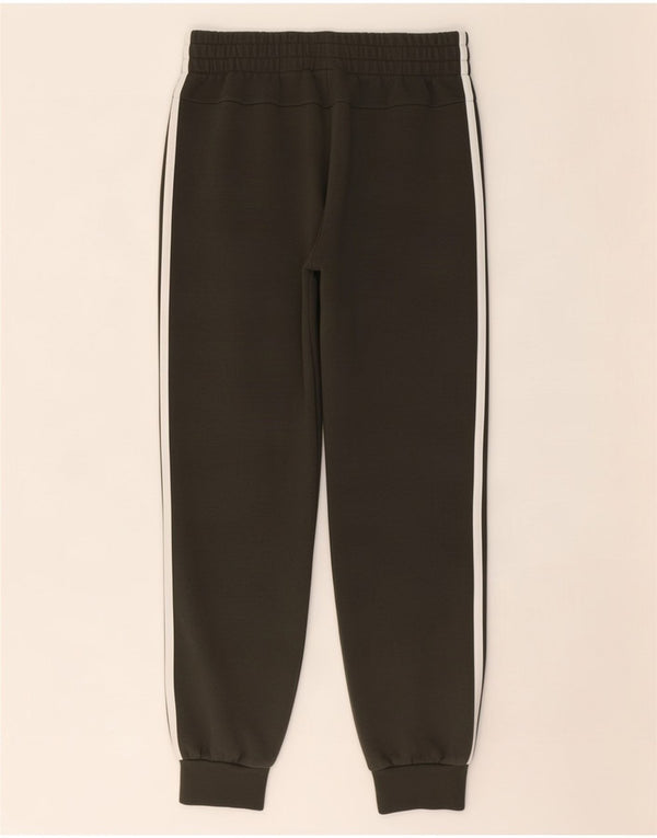 Adidas Womens Tracksuit Trousers Joggers UK 8/10 Small Khaki Cotton