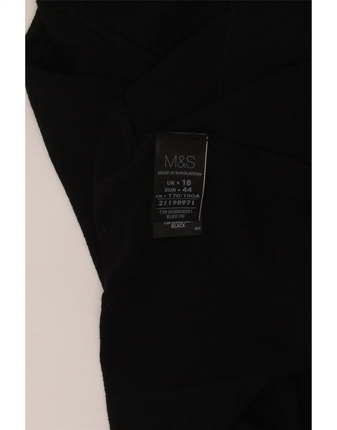 Marks & Spencer Womens Crop Open Cardigan Sweater UK 16 Large Black Viscose
