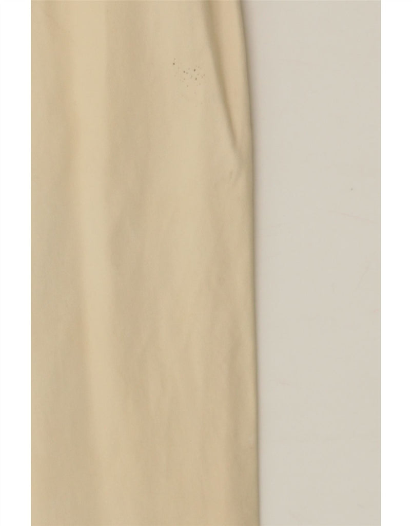 SISLEY Womens High Waist Straight Casual Trousers W32 L26 Off White Cotton Vintage Sisley and Second-Hand Sisley from Messina Hembry 