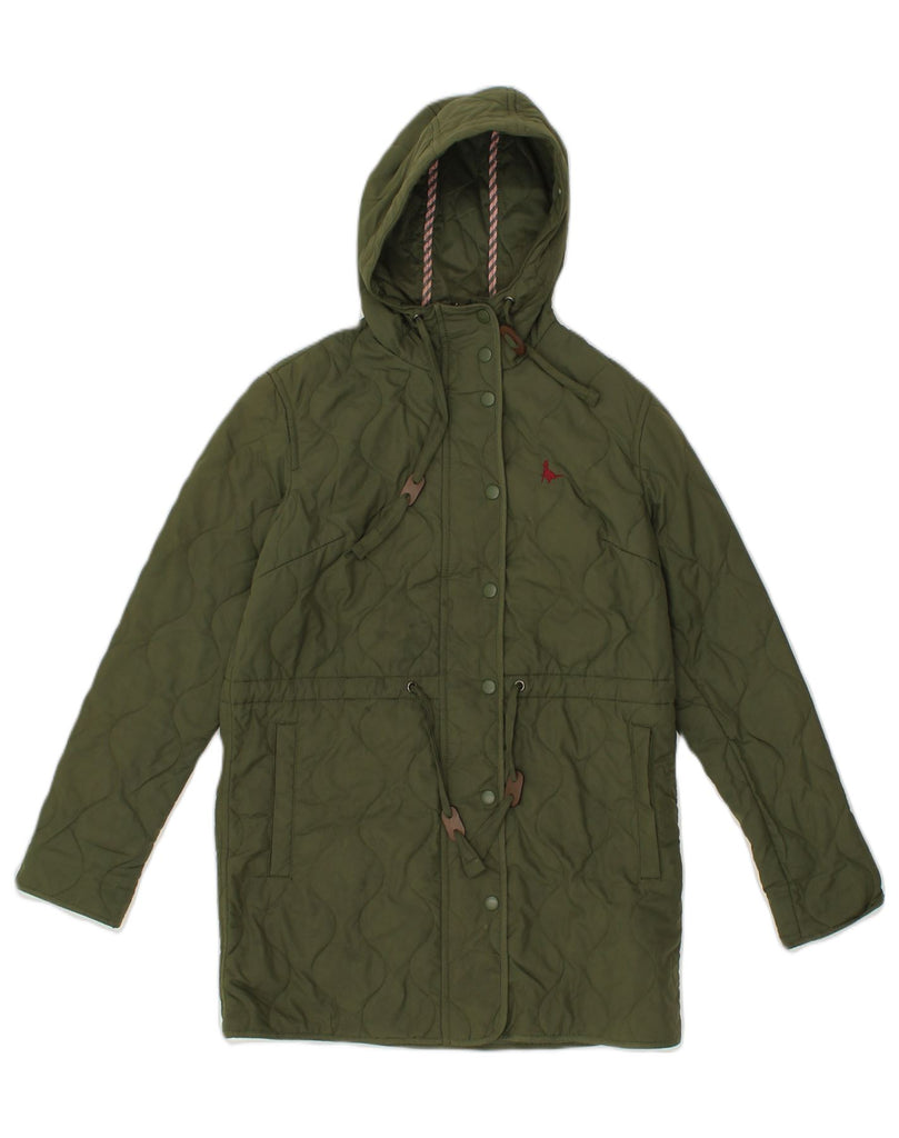 JACK WILLS Womens Hooded Padded Coat UK 6 XS Green Polyester | Vintage Jack Wills | Thrift | Second-Hand Jack Wills | Used Clothing | Messina Hembry 