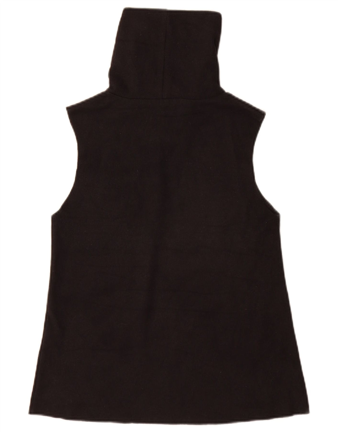 Zara Womens Vest Top UK 8 Small Black Cotton