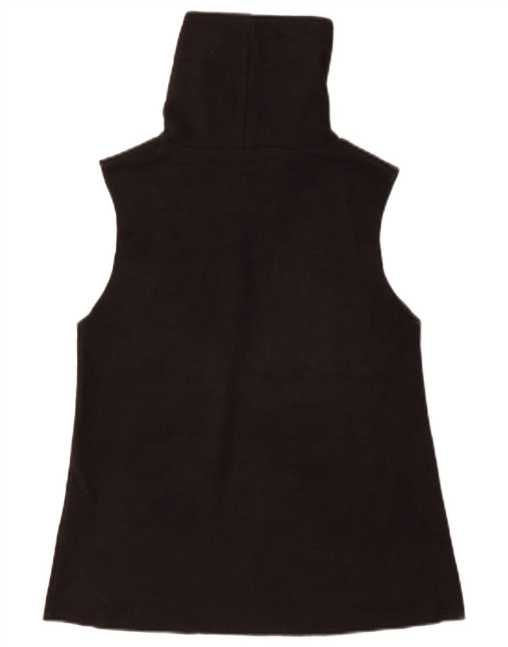 Zara Womens Vest Top UK 8 Small Black Cotton
