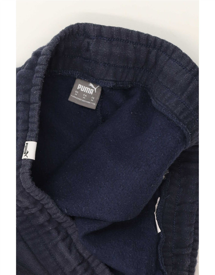 Puma Womens Tracksuit Trousers Joggers Medium Navy Blue Colourblock