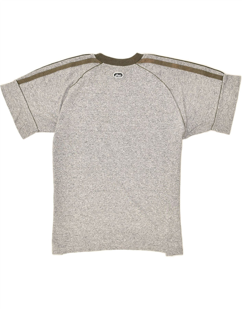 ASICS Mens T-Shirt Top Medium Grey Cotton | Vintage Asics | Thrift | Second-Hand Asics | Used Clothing | Messina Hembry 