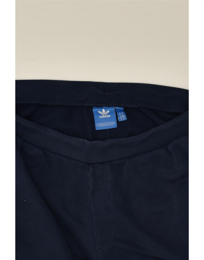 ADIDAS Mens Tracksuit Trousers Joggers Large Navy Blue Cotton | Vintage Adidas | Thrift | Second-Hand Adidas | Used Clothing | Messina Hembry 