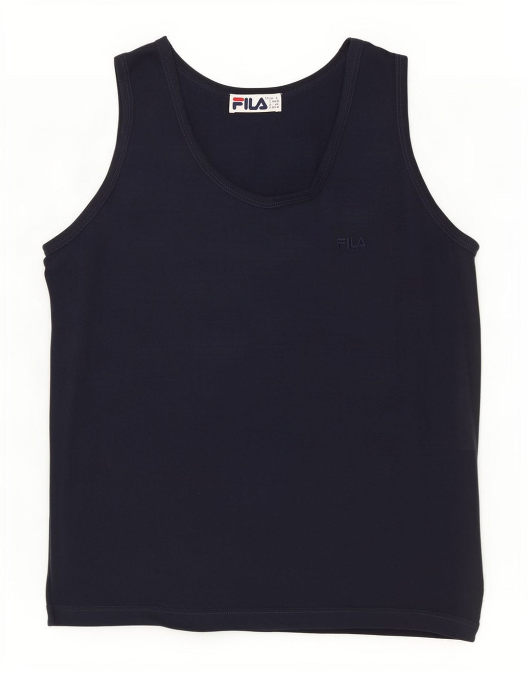 Fila Mens Vest Top Small Navy Blue Cotton