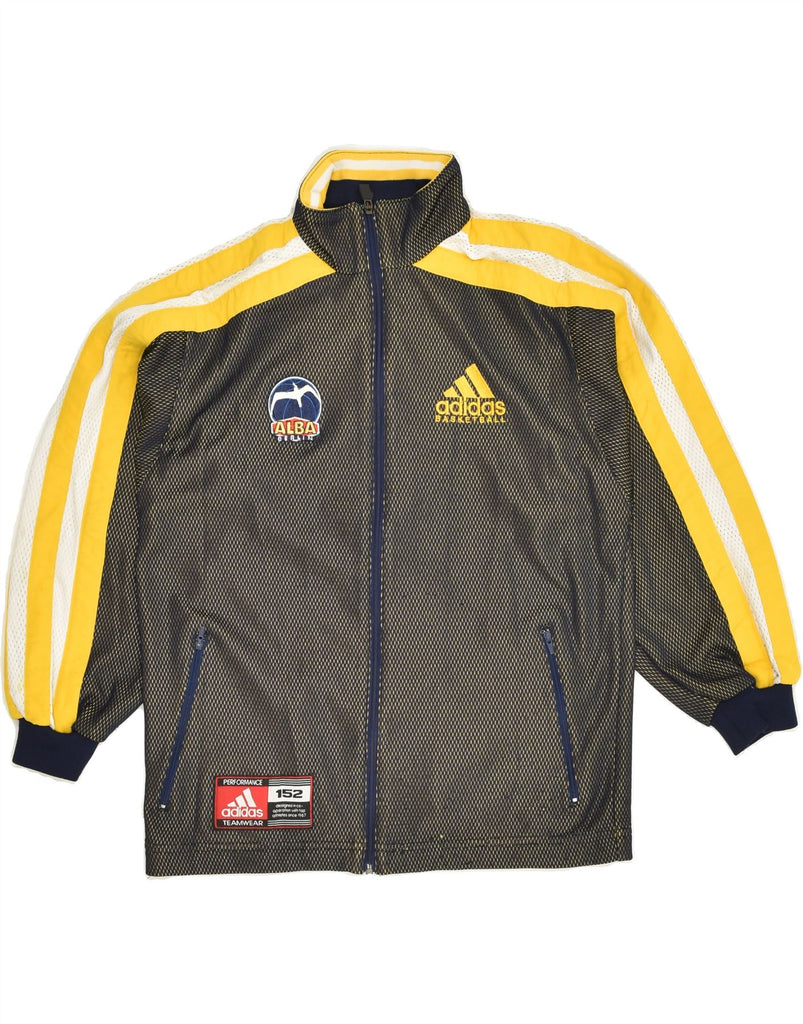 ADIDAS Boys Basketball Tracksuit Top Jacket 11-12 Years Navy Blue | Vintage Adidas | Thrift | Second-Hand Adidas | Used Clothing | Messina Hembry 