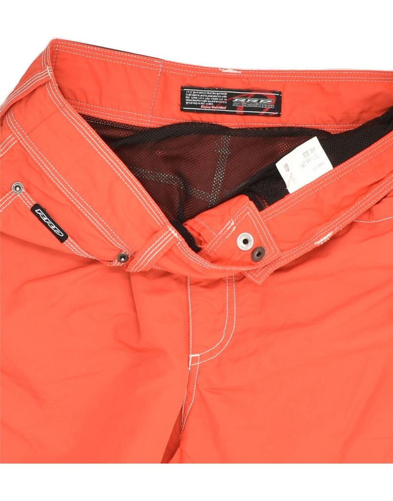 RRD Mens Casual Shorts IT 48 Medium W32  Orange Polyamide | Vintage RRD | Thrift | Second-Hand RRD | Used Clothing | Messina Hembry 