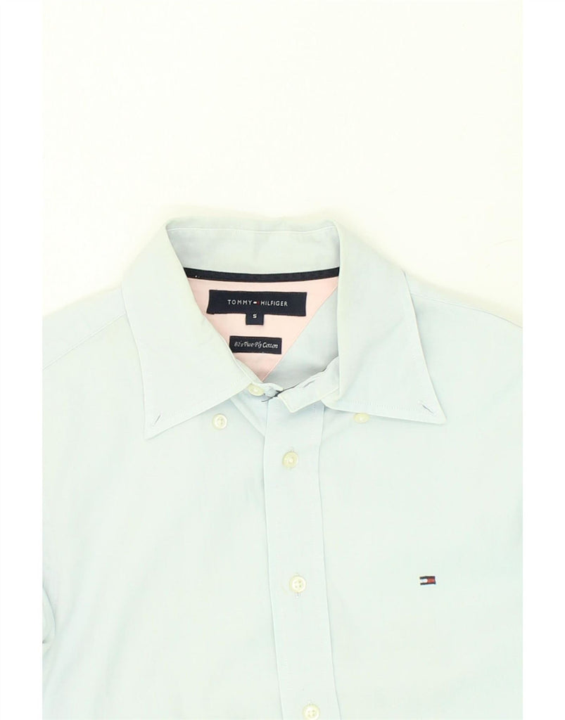 TOMMY HILFIGER Mens Shirt Small Blue Vintage Tommy Hilfiger and Second-Hand Tommy Hilfiger from Messina Hembry 