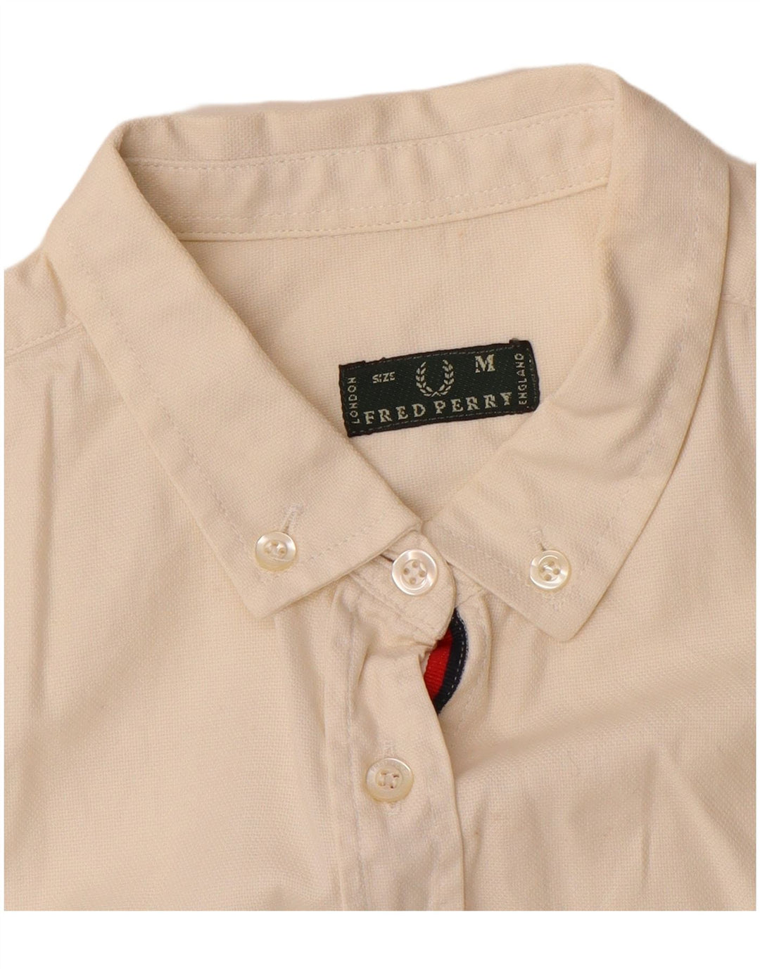 Fred Perry Womens Shirt UK 12 Medium White