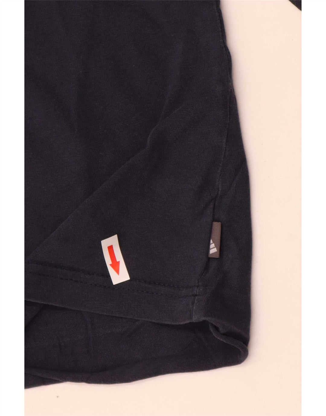 Adidas Mens Top Long Sleeve Medium Navy Blue Cotton