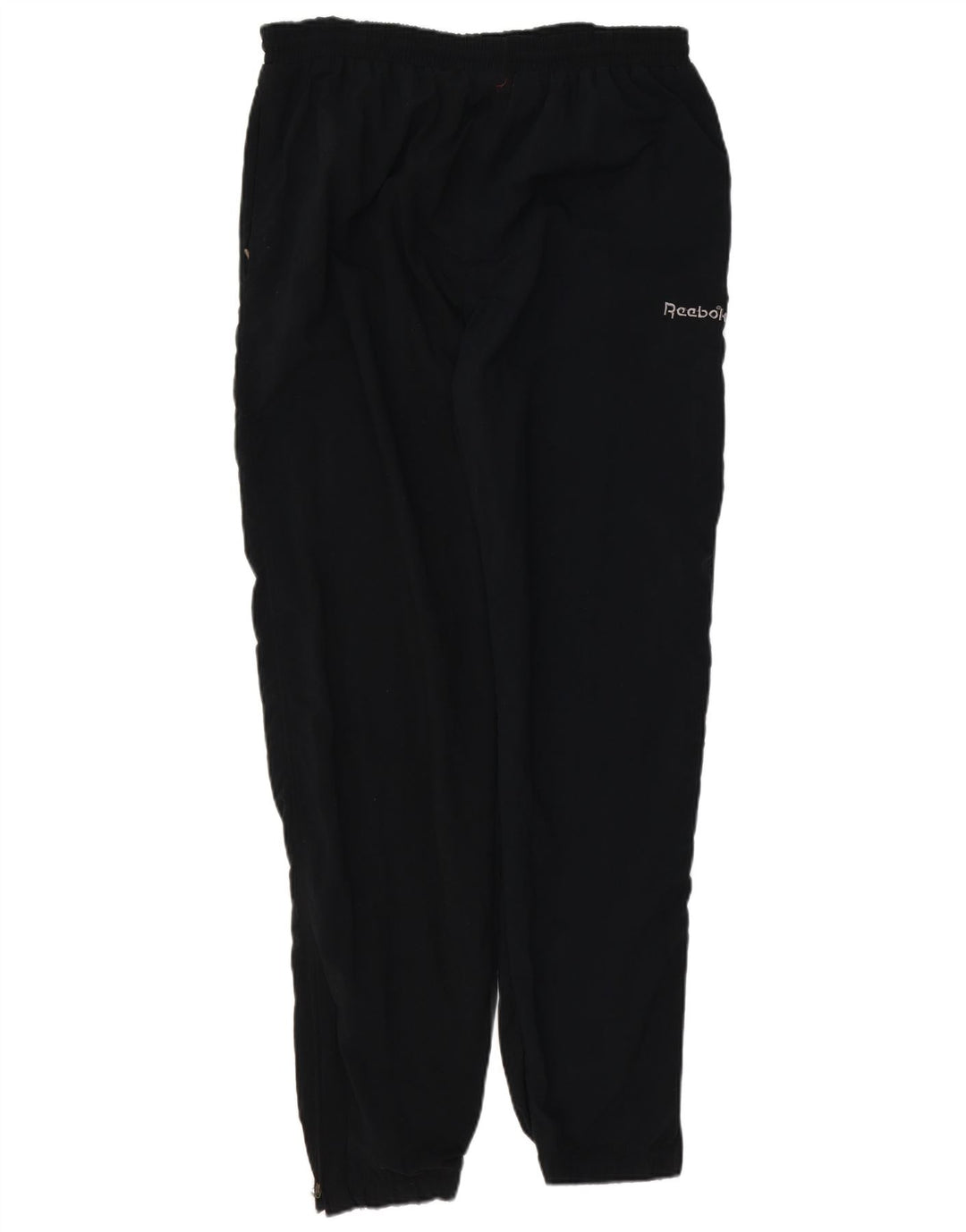 REEBOK Mens Tracksuit Trousers Joggers Large  Black Nylon