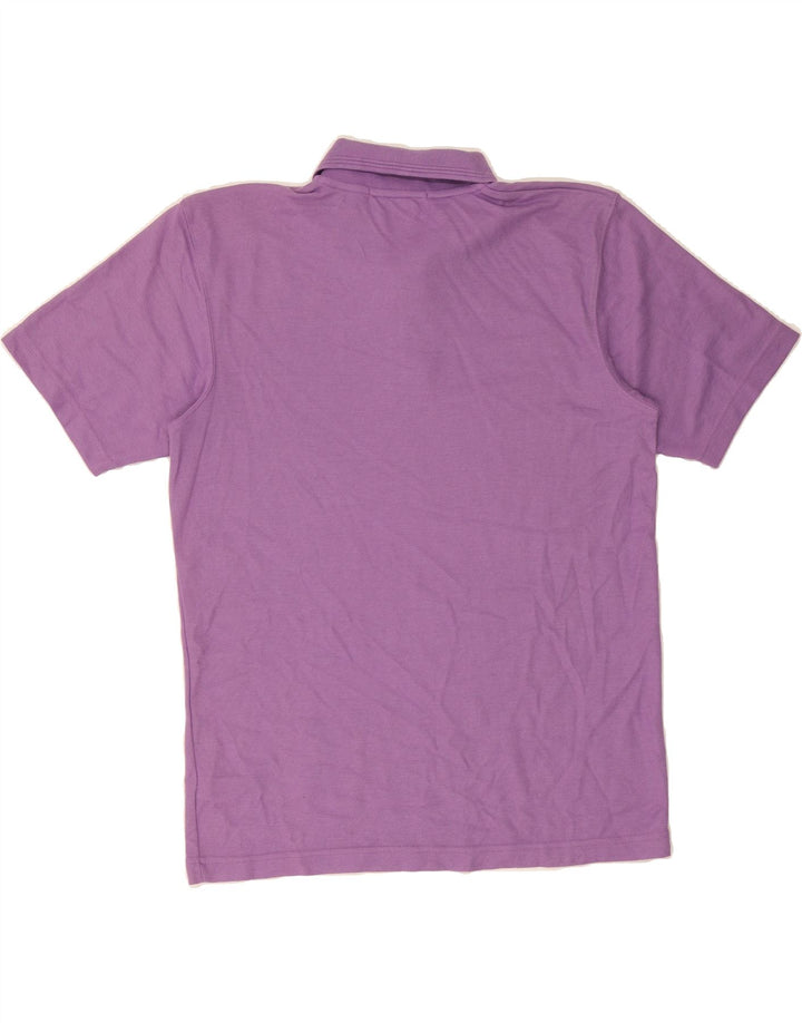 ST. BERNARD Womens Polo Shirt US 10/12 Large Purple Polyester Vintage St. Bernard and Second-Hand St. Bernard from Messina Hembry 