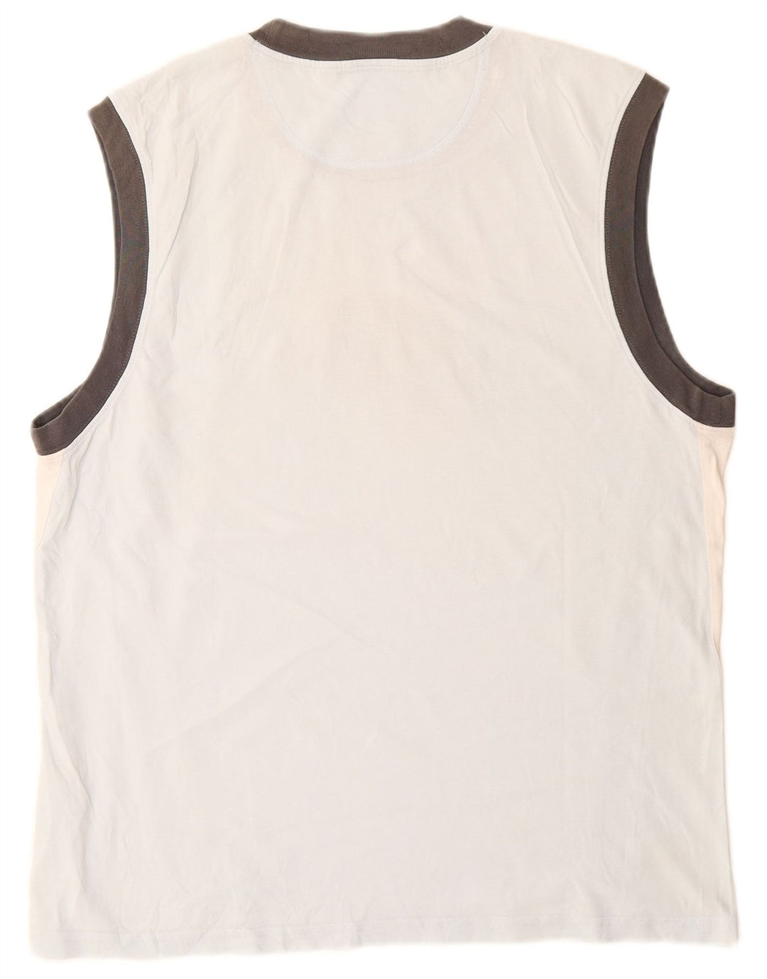 Nike Mens Graphic Vest Top UK 42/44 Large Blue Colourblock Cotton