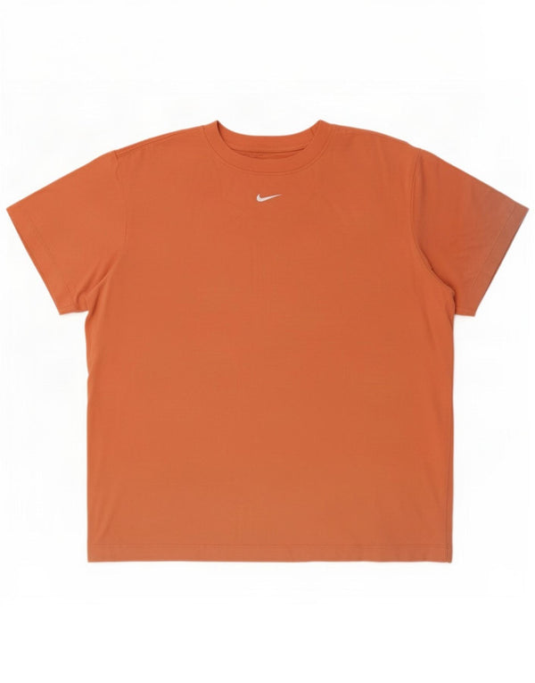Nike Mens Loose Fit T-Shirt Top Medium Orange Cotton
