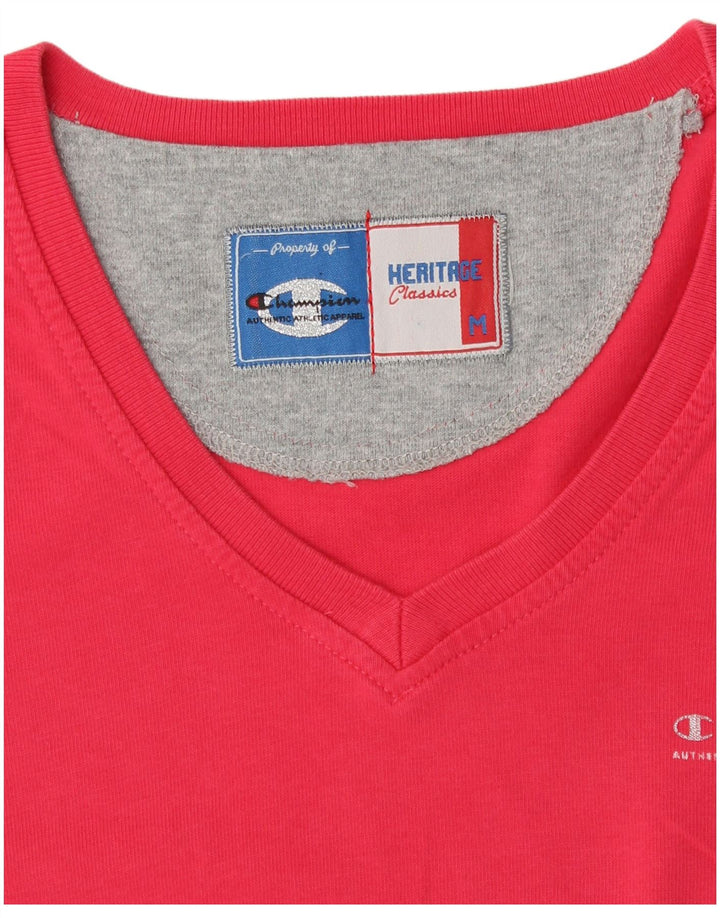 CHAMPION Womens Heritage Classics T-Shirt Top UK 12 Medium Red