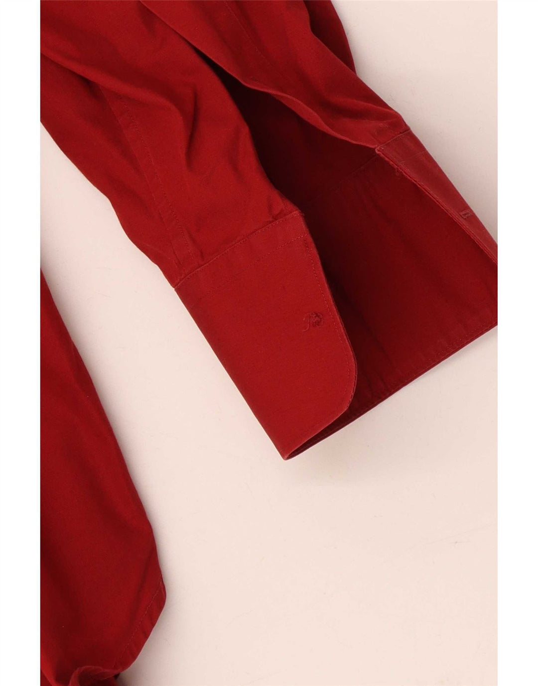 Versace Mens Shirt Size 42 16 1/2 Large Red Cotton