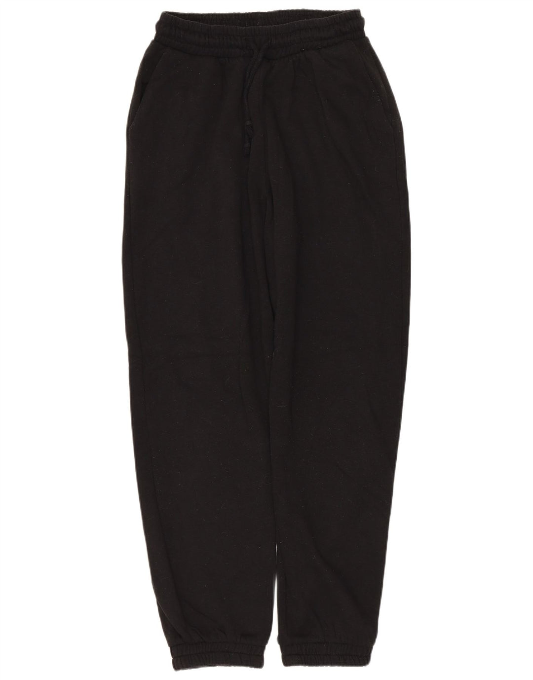 Zara Womens Tracksuit Trousers Joggers UK 10 Small Black Cotton